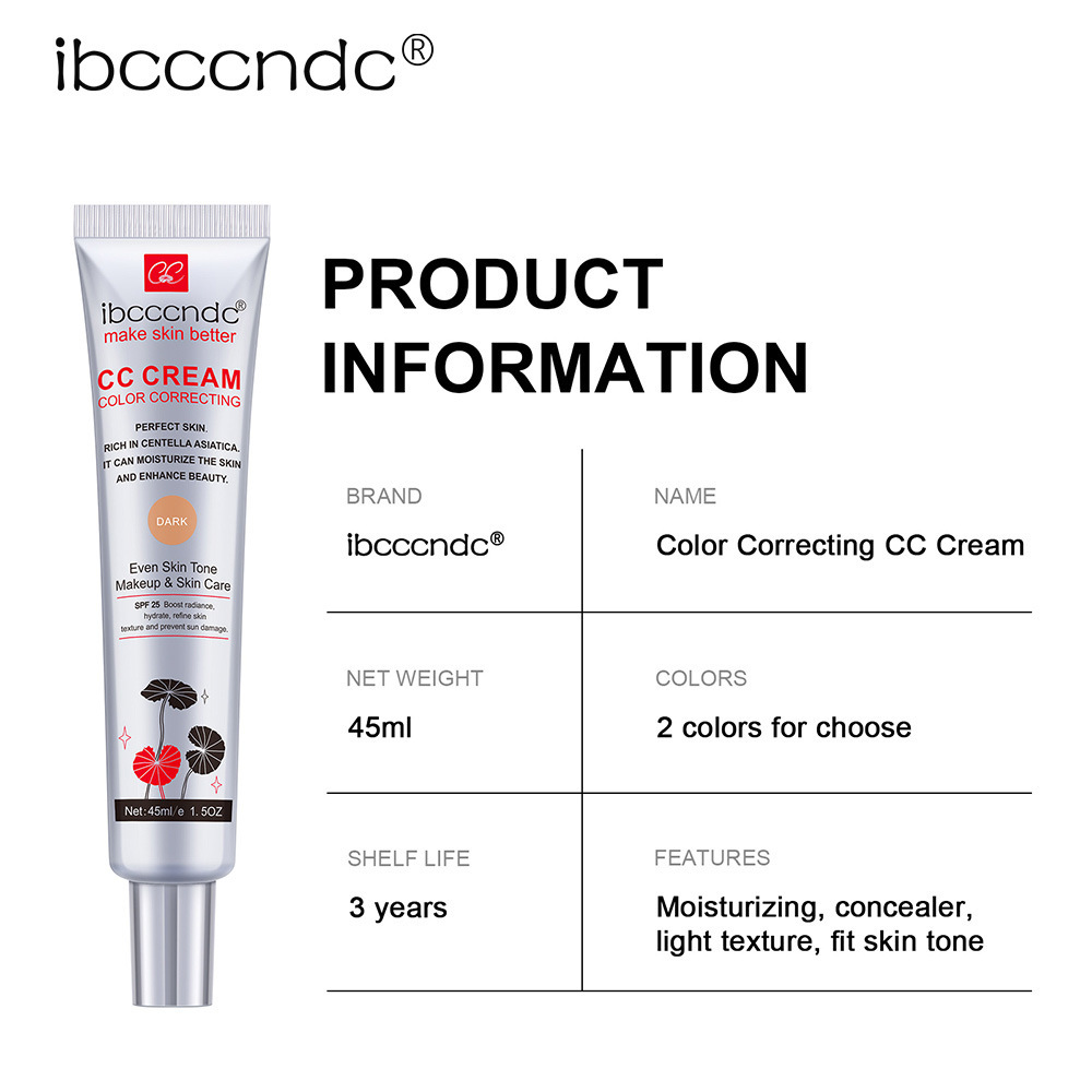 Moisturizing Correcting CC Cream Waterproof Anti-sweat Makeup Before Concealer Lasting Women Makeup Protect Skin Erborian Make - Image 9