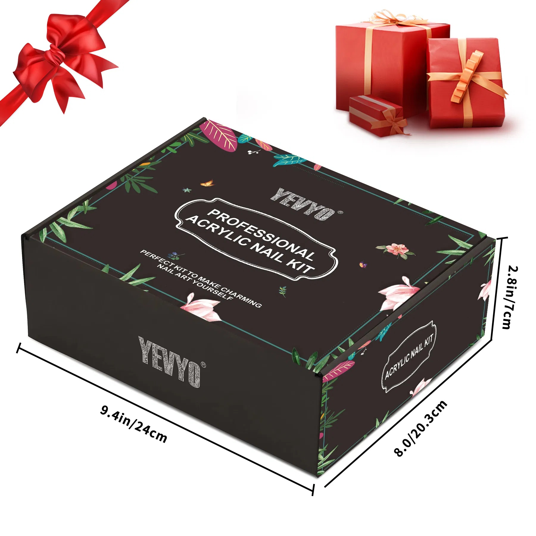 Acrylic Nail Kit With Drill, 4 Colors Gel Polish And UV Light Nail Kit, Birthday Gifts For Women, Valentines Day Gifts For Girl, Professional Nails Kit Acrylic Set With Everything For Beginners - Image 8